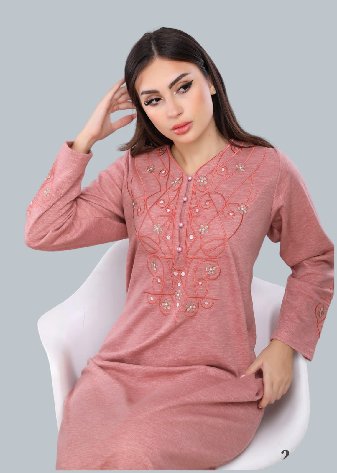 فستان أرابيسك المنزلي الفاخر 2383